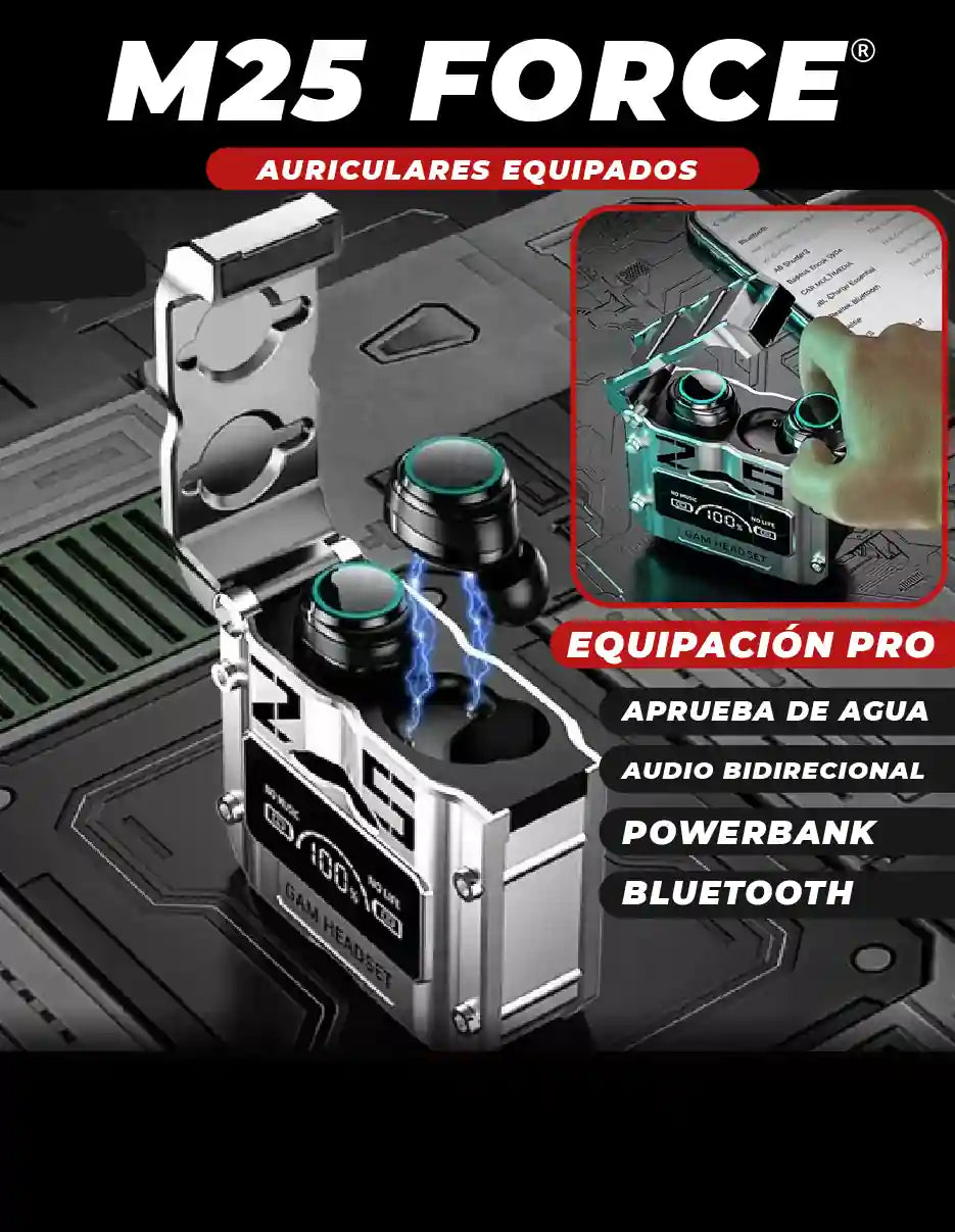 AURICULARES M25 FORCE [PV1-TIKTOK-HYPEIMPORTS]