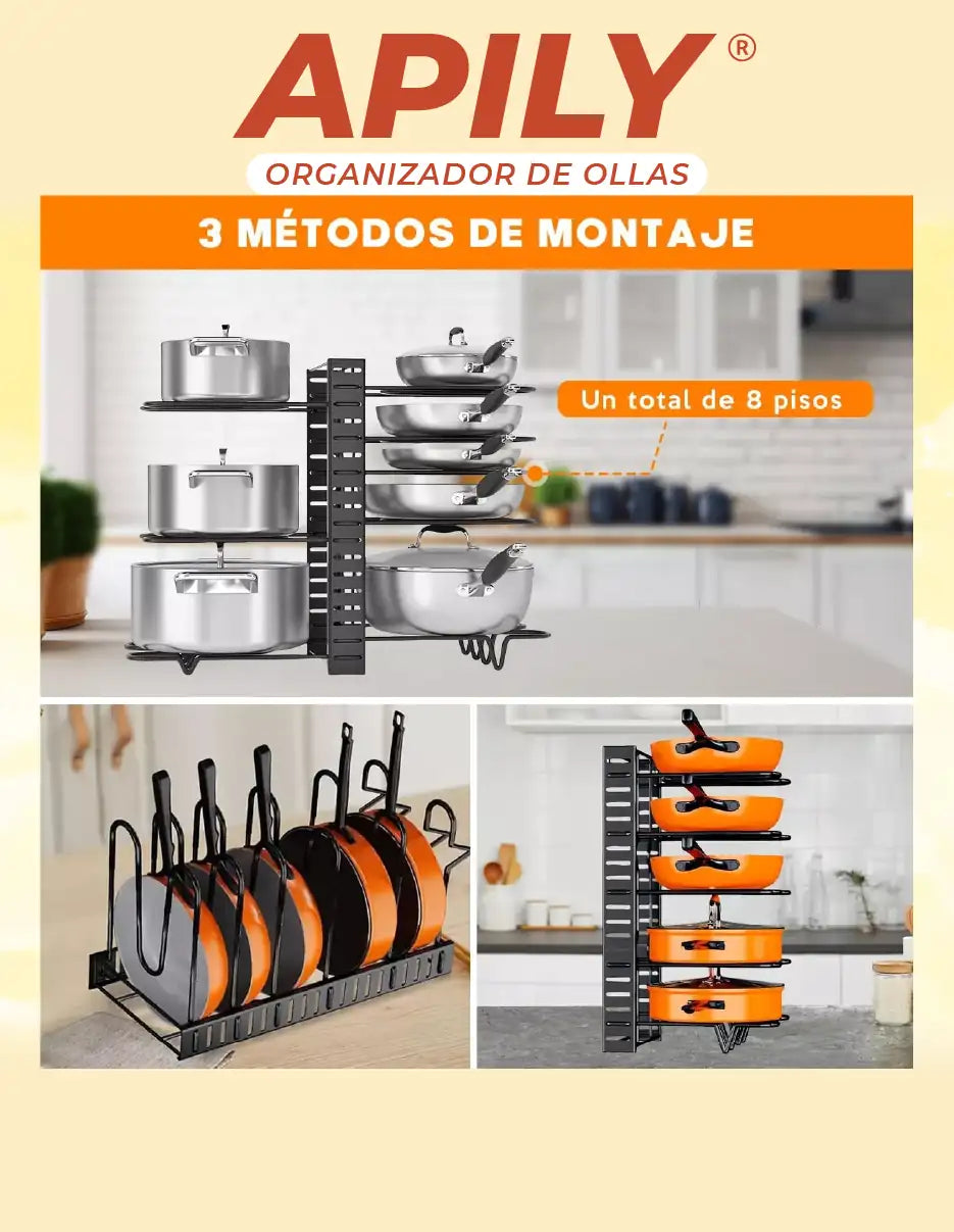 ORGANIZADOR DE OLLAS APILY [PV1-TIKTOK]