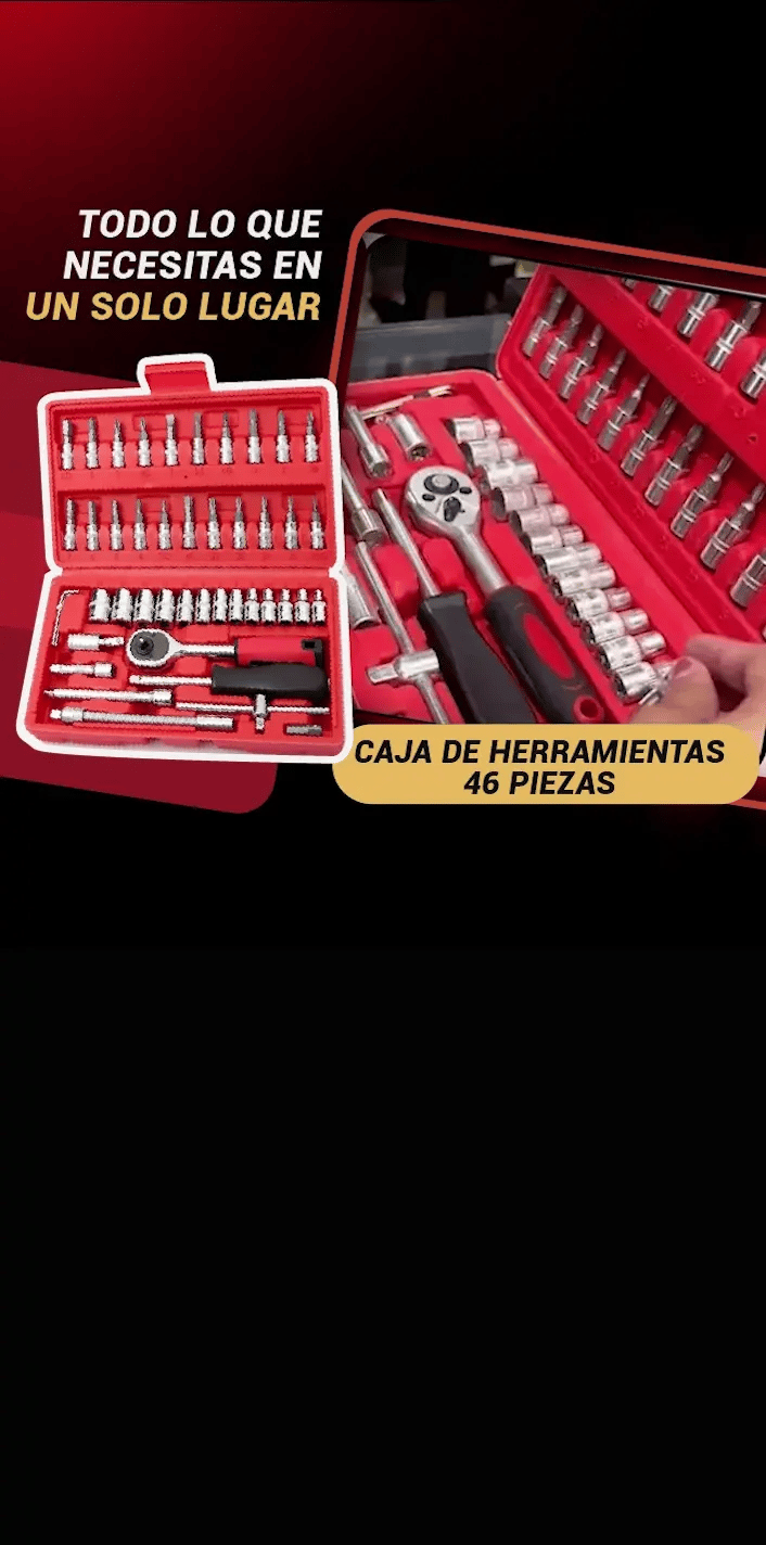 UPSELL KIT CAJA HERRAMIENTA 46 PIEZAS [HYPEIMPORTS - GRUPO BLUE DE GUATEMALA]