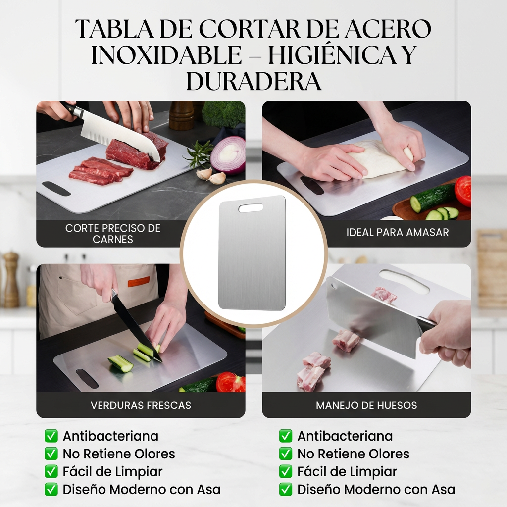 TABLA PARA PICAR DE ACERO [PV1-WHATSAPP-HYPEIMPORTS]