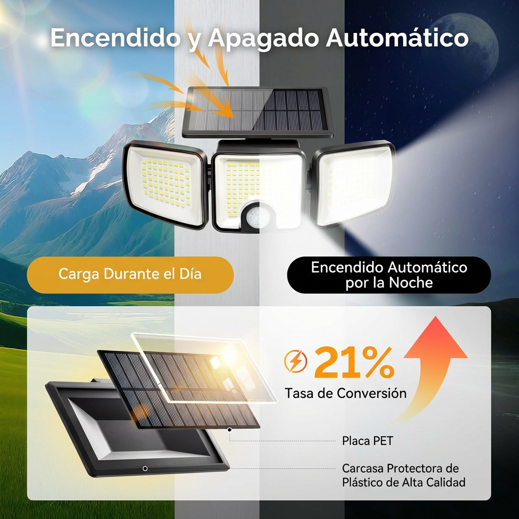 LAMPARA SOLAR LED [PV1-WHATSAPP-HYPEIMPORTS]