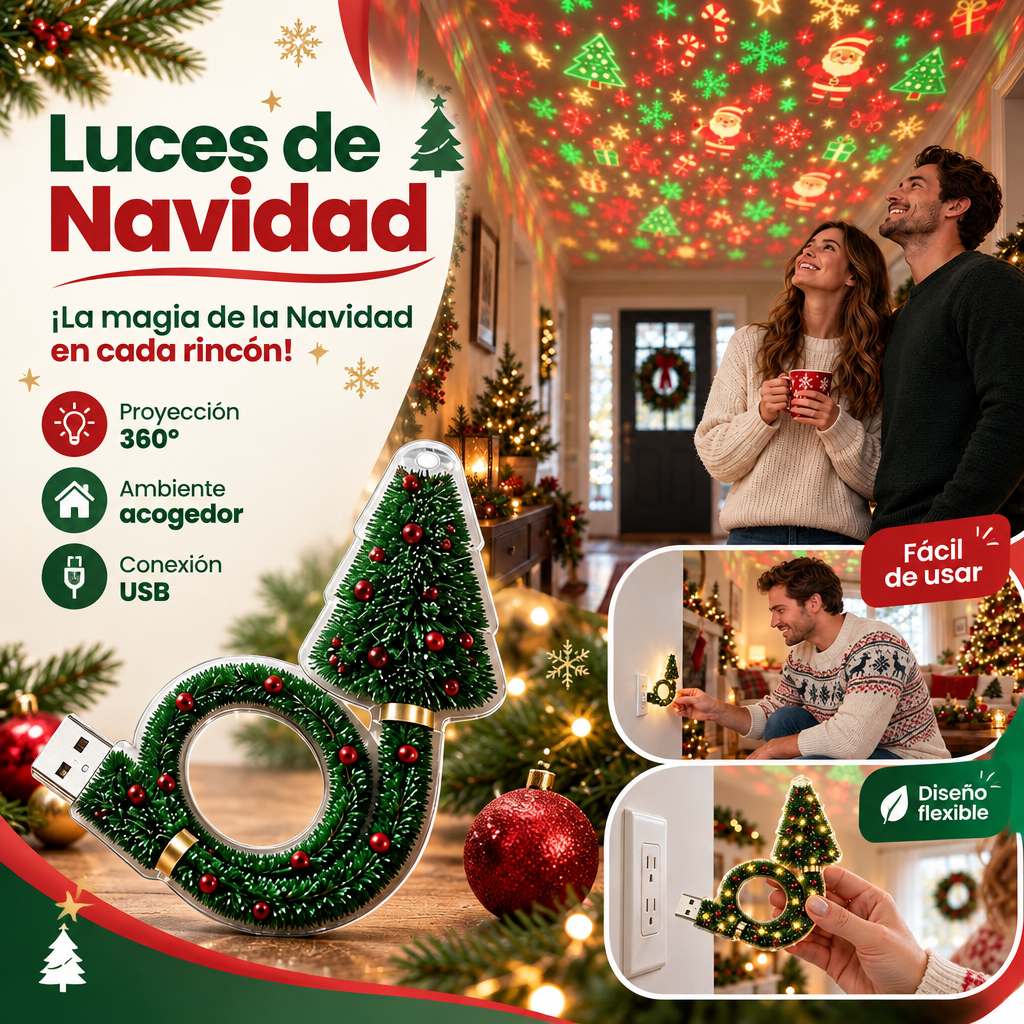 PROYECTOR ARBOL DE NAVIDAD USB [PV1-WHATSAPP-HYPEIMPORTS]