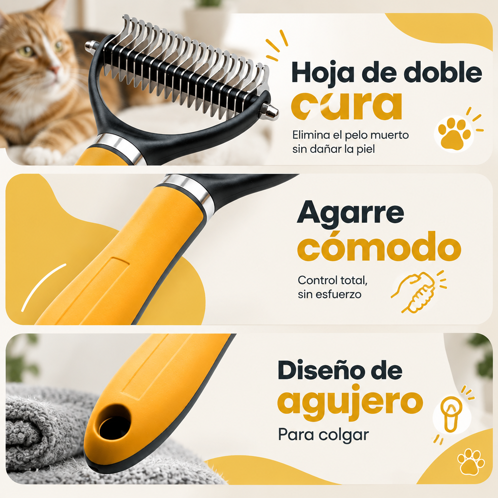 PEINE QUITAPELO PARA MASCOTA [PV1-WHATSAPP-HYPEIMPORTS]